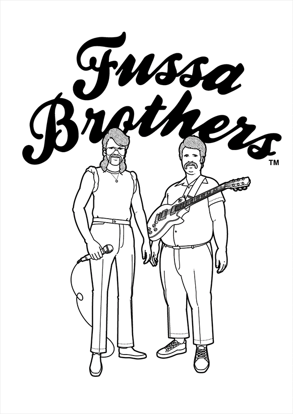《イメージ画像》福生ご当地Tシャツ 「Fussa Brothers」